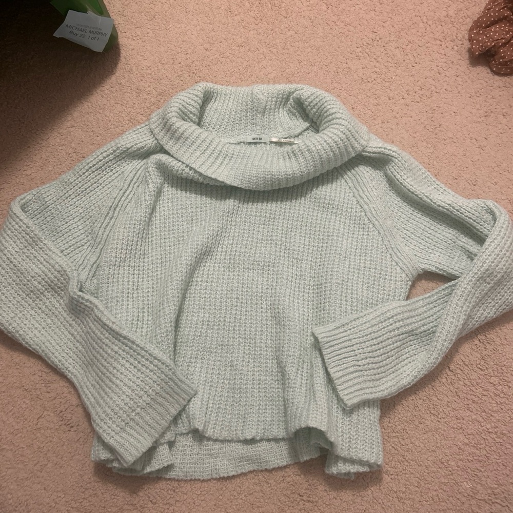 Kimchi Blue Mint Cowl Neck Sweater